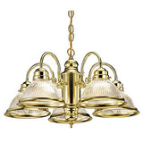 Design House 500546 Millbridge 5 Light Chandelier, Polished Brass