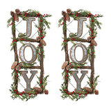 Evaxo Natural Twig Door Wreaths (Set of 2)