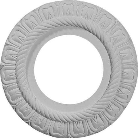 Ekena Millwork CM09CL Claremont Ceiling Medallion, 9"OD x 4 1/2"ID x 1/2"P (Fits Canopies up to 5 5/8"), Factory Primed
