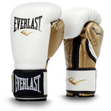 Everlast power lock training gloves, PU box item., Unisex, P00000722, White/Gold, 12 oz