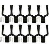 ChromaCast Slim Line Guitar Wall Hanger Stand for Guitar, Bass, Ukulele, Violin, Cello, Mandolin, Banjo, Saxophone, Trumpet, Pack of 10