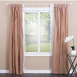 Montevilla Leaf Ball Curtain Rod, 48-86", Distressed Ivory