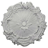 Ekena Millwork Plymouth Ceiling Medallion, 16 3/4"OD x 1 3/8"P (Fits Canopies up to 1 5/8"), Factory Primed
