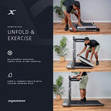 Dynamax RunningPad - Black Compact Running Walking Treadmill with Foldable Handrail & LED Console for Speed, Time, Distance Mini Quiet Treadmill with Workout App for Home/Office
