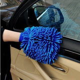 Premium Car Wash Mitt - 2-Pack - Free Polishing Cloth, High Density, Ultra-soft Microfiber Wash Glove, Lint Free, Scratch Free - Use Wet or Dry