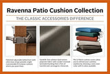Classic Accessories Ravenna Patio Bench/Settee Cushion Slip Cover, Mushroom, 41" x 18" x 3"