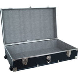 Mercury Luggage Seward Under the Bed Wheeled Storage Footlocker, 31" in Black