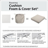 Classic Accessories Ravenna Patio Bench/Settee Cushion Slip Cover, Mushroom, 41" x 18" x 3"