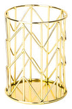 U Brands Pencil Cup, Wire Metal, Gold - 897U06-24