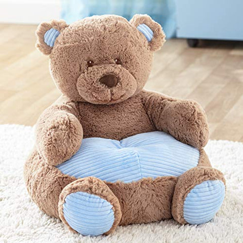 The Lakeside Collection Kids' Plush Animal Chairs - Blue Bear