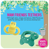 MAM 'FriendsÂ Collection Teething Toys, Max The Frog 100% Natural Rubber Developmental Teether Toys, Baby Toys, 4+ Months, Unisex, 1-Count