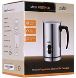 Estilo 0153 Automatic Electric Milk Frother, Heater and Cappuccino Maker, Polished Stainless Steel