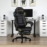 RESPAWN RSP-110 110 Racing Style Gaming, Reclining Ergonomic Leather Chair with Footrest, in Forest Camo (RSP-110-FST)