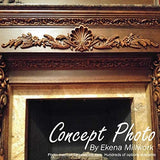 Ekena Millwork ONL13X05X01MA 12 5/8"W x 5"H x 1 3/8"P Marcella Onlay, White
