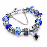 European style Tibetan bracelet with crystal charm (Multiple Colors Available)