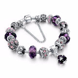 European style Tibetan bracelet with crystal charm (Multiple Colors Available)