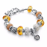 European style Tibetan bracelet with crystal charm (Multiple Colors Available)