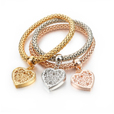 Gold, silver and bronze combination bracelet (Multiple Variations Available)